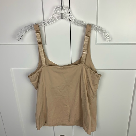 Chicos Size 1 M Beige Nude Camisole Tank Top Shapewear - Picture 5 of 5